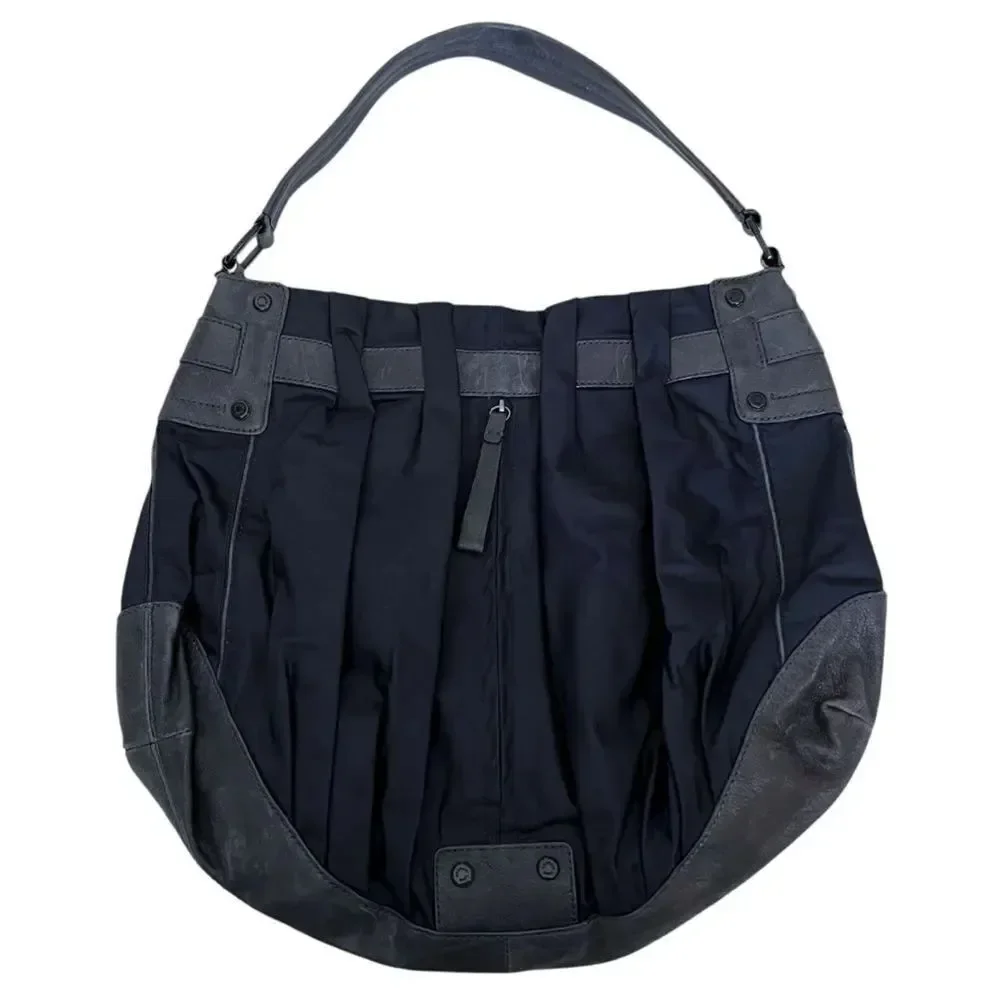 Andrew Marc Nylon & Leather Shoulder Bag